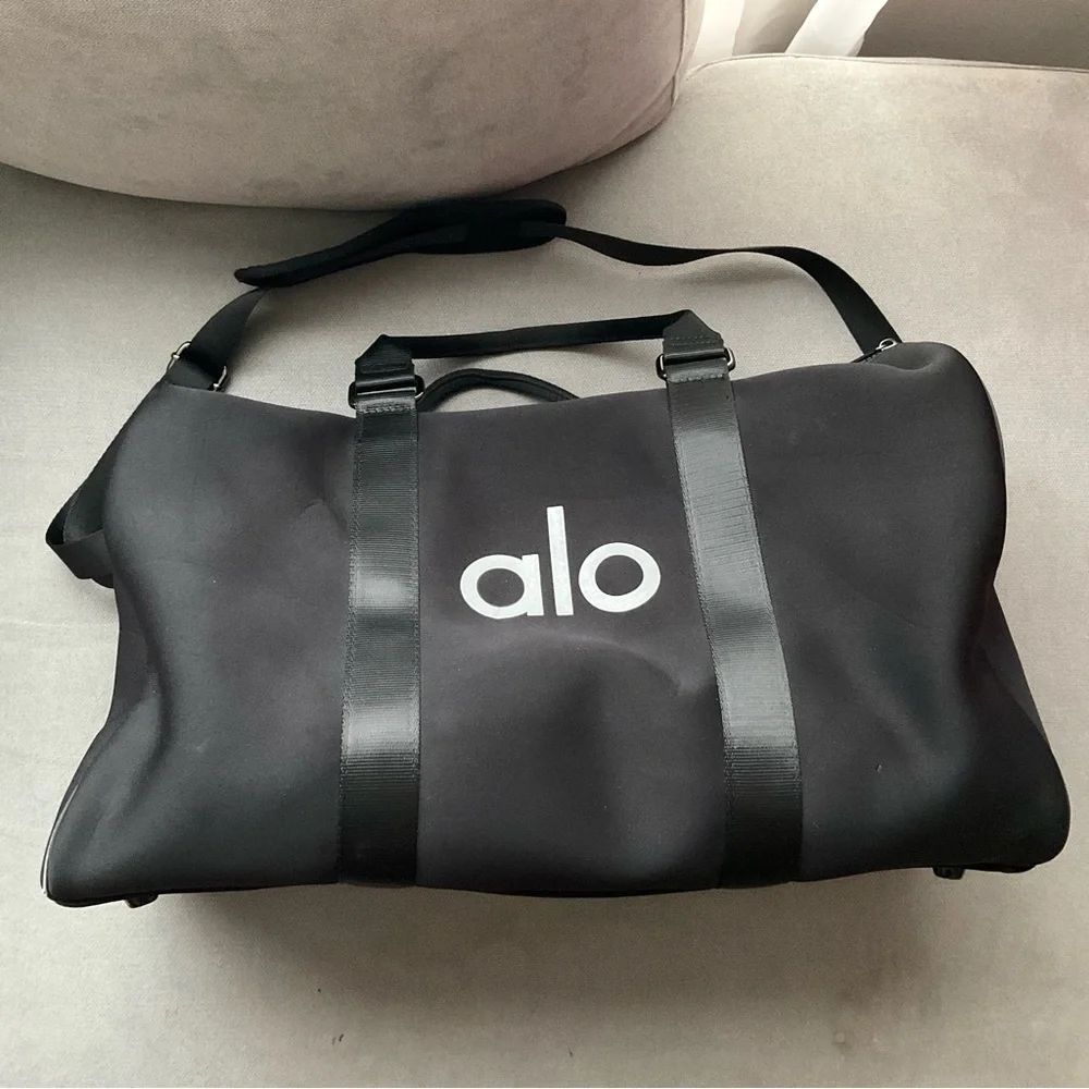 Alo Yoga Traverse Duffle Black/Silver
